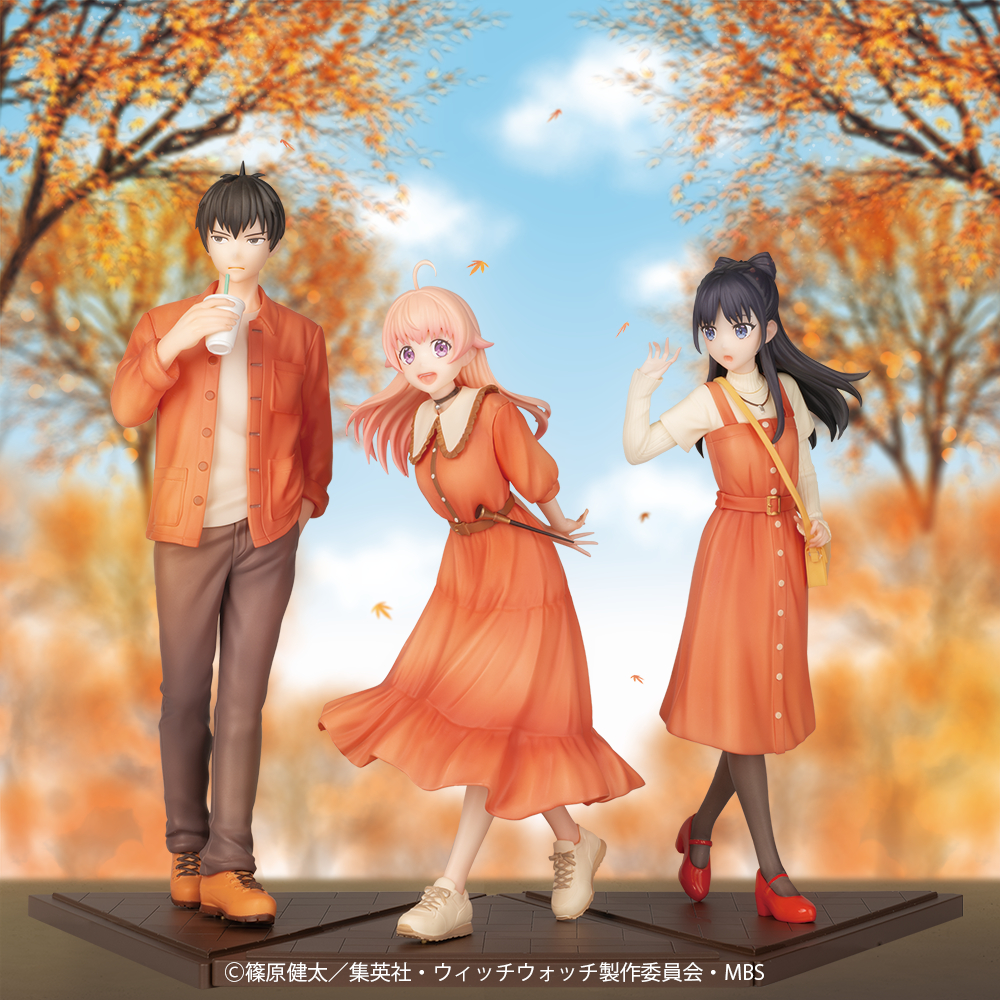 🌀日版客🌀 日版 WITCH WATCH 魔女守護者 KONAMI 若月妮可 宮尾音夢 乙木守仁 秋服 秋季 景品 公仔