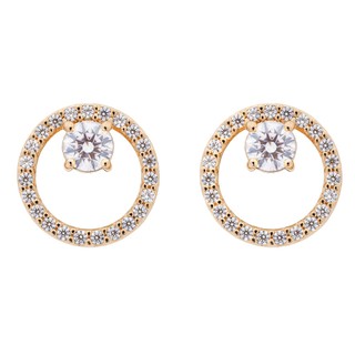 奧地利【SWAROVSKI】Constella玫瑰金耳環 5692263【母親節、情人送禮】