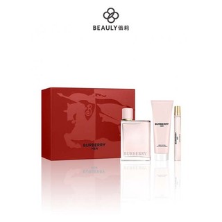BURBERRY HER 同名女性禮盒 (100ml+10ml淡香精+75ml沐浴乳)《BEAULY倍莉》女香 禮盒