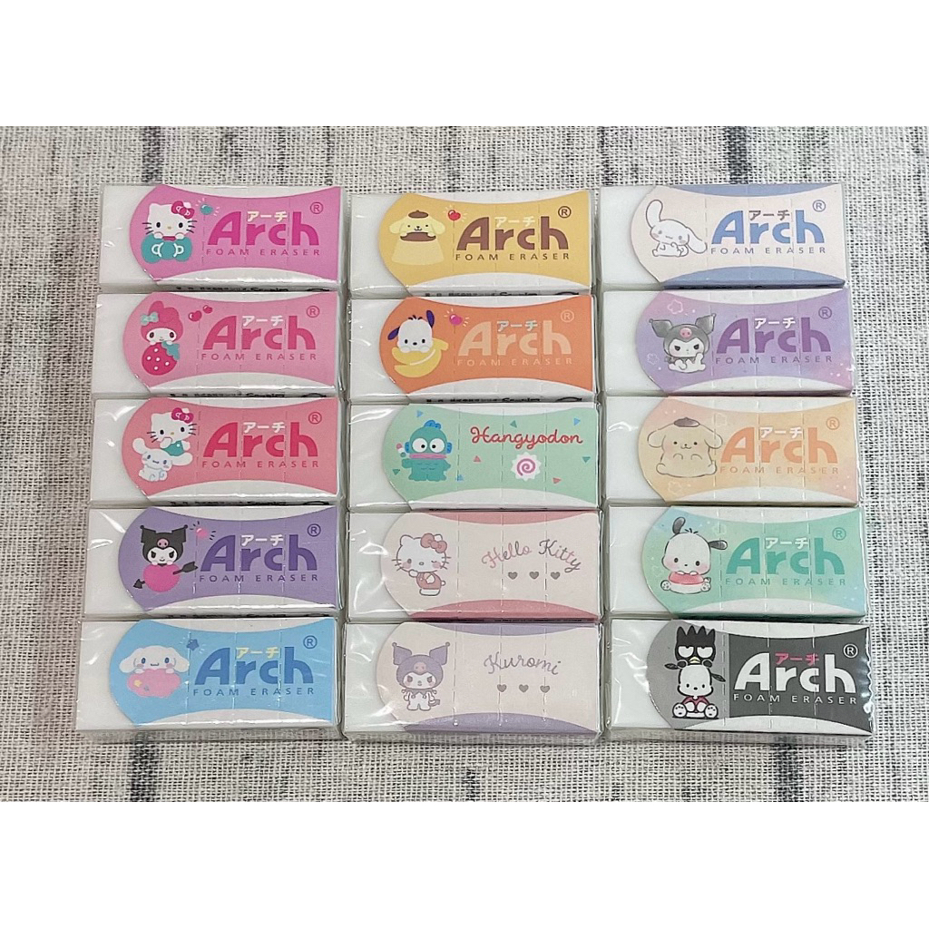 Arch 橡皮擦 （小尺寸）凱蒂貓 美樂蒂 庫洛米 大耳狗 帕恰狗 人魚漢頓 醜魚 酷洛米 布丁狗