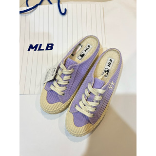 MLB Korea 全新 正品 穆勒鞋 羊羔絨 懶人鞋 薰衣草紫 尺寸25號