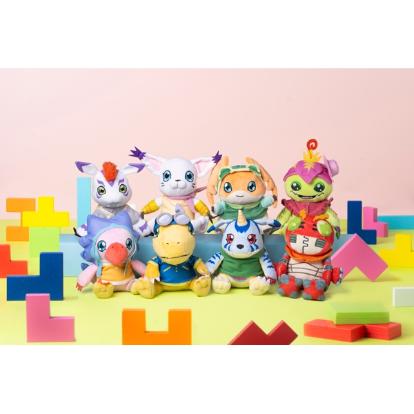 宏敢市集 日版 東映 數碼寶貝大冒險 坐姿娃娃 亞古獸 加布獸 巴達獸 巴魯獸 比丘獸 哥瑪獸 甲蟲獸 迪路獸