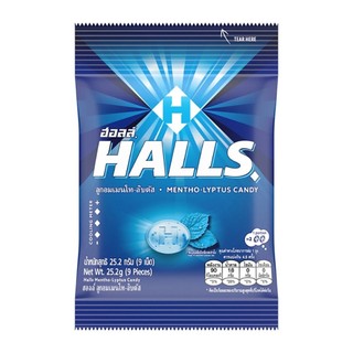 Halls Flavored Candy 荷氏袋裝硬喉糖 涼喉糖 薄荷糖 泰國糖果 泰國零食