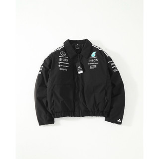 【LUNA-K】adidas x MERCEDES-AMG 聯名款輕羽絨拉鍊夾克外套 黑色＊S-XL。C51132
