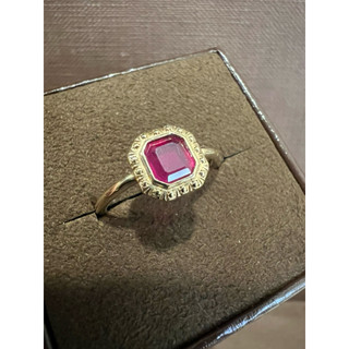 Agete 10k 紅寶石 古典 戒指 美品9號 極新品