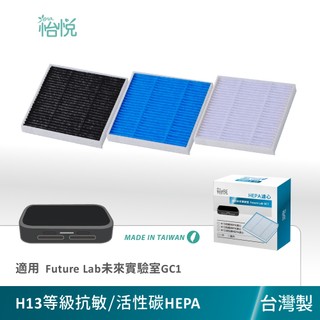 怡悅 HEPA濾心 抗病毒 活性碳 適用 Future Lab 未來實驗室 GC1 光能車用空氣清淨機