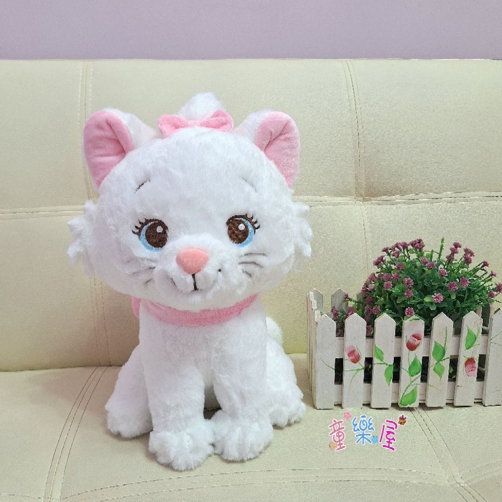 瑪莉貓娃娃~貓兒歷險記~正版迪士尼授權~瑪麗貓玩偶~趴姿瑪麗貓~瑪麗貓絨毛玩偶~貓咪玩偶~生日禮物