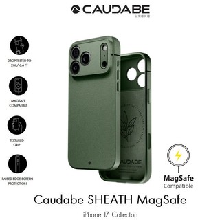 Caudabe SHEATH iPhone 17 16 15 MagSafe 經典防摔磁吸保護殼 天然綠