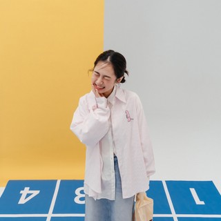 QUEENSHOP V 聯名 長袖 JOGUMAN 刷牙中襯衫 兩色售 現+預 【01025714】