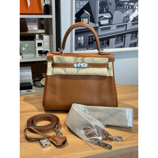 愛馬仕 hermes 凱莉包 kelly 25 福寶馬鞍皮 全新 B刻 購證 收藏品 稀有雙背帶 訂金 售價858000