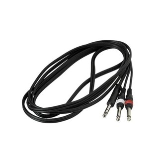 RockBoard 2x TS 6.3mm - TRS 6.3mm Y 型訊號線 3m
