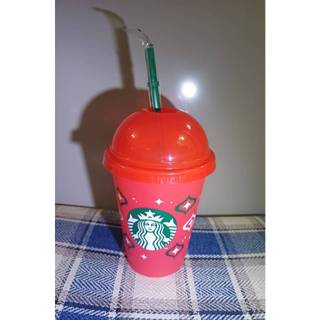 全新 星巴克 Starbucks 23耶誕紅杯TOGO冷水杯(16oz) 2023 上市 金星禮