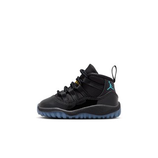 Air Jordan 11 "Gamma Blue" TD 經典回歸 黑藍 小童 378040-047
