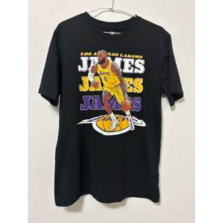 NBA 湖人隊 lebron james膠印圖騰T恤 S號 160 170