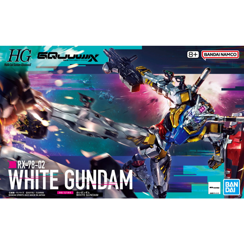 (大鳥叔叔模型)BANDAI 鋼彈 鋼普拉 HG 1/144 GQuuuuuuX 白色鋼彈 WHITE GUNDAM