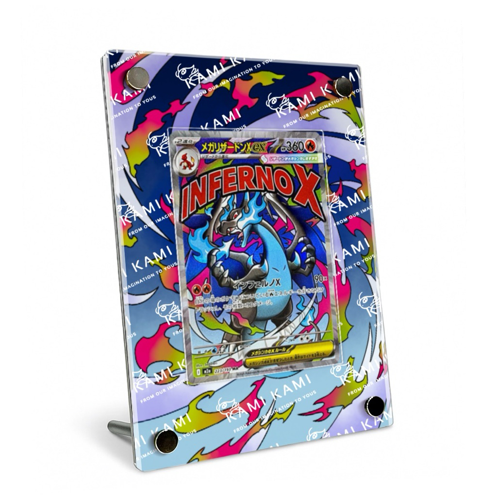 (本人繪製 非淘寶代理)超級噴火龍x MA 擴散式卡磚 M2a 超級噴火龍ma 超級夢想ex 噴火龍Ma