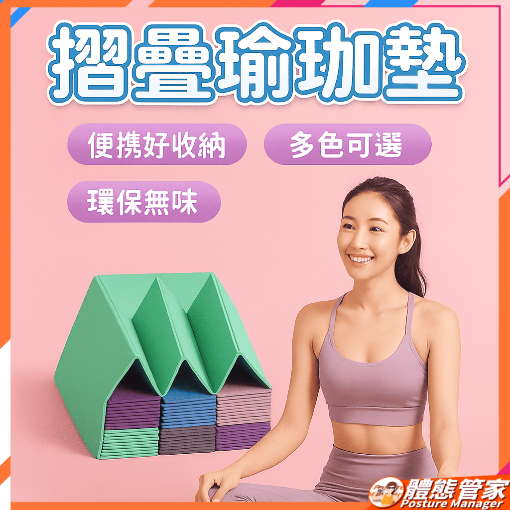 體態管家 TPE 折疊瑜珈墊