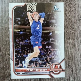 2021-22 Bowman University 丹佛金塊隊 Christian Braun 球員卡