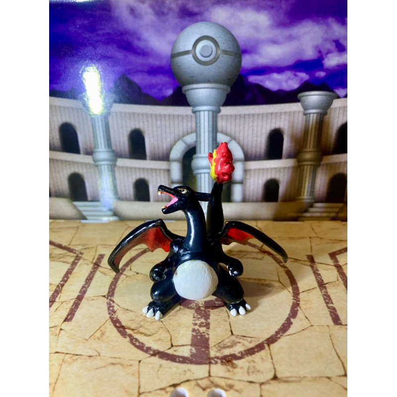 模改、魔改！黑噴火龍 色違噴火龍 光輝噴火龍 高5cm 寶可夢 Pokemon TOMY 吊牌 一番賞 喜歡直下單！可議