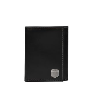 【FOSSIL】Hayes 真皮直式短夾-黑色 ML4643001【 美國時尚品牌 】 附防塵袋+提袋