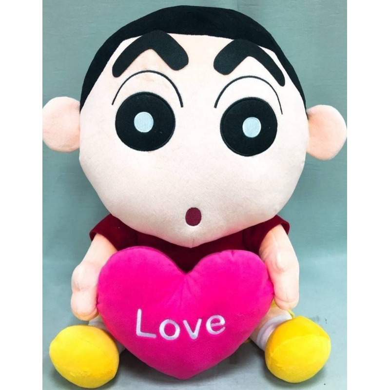 (現貨）特價！18”抱心蠟筆小新 抱心蠟筆小新玩偶 蠟筆小新玩偶 蠟筆小新 小新 玩偶 卡漫