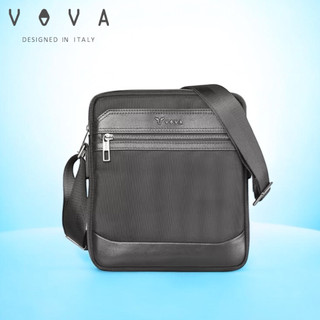 【寧寧精品】台中35年皮件店 VOVA 沃汎 防潑水黑色直式斜背包-/VA138M005-BK 男背包區 側背包