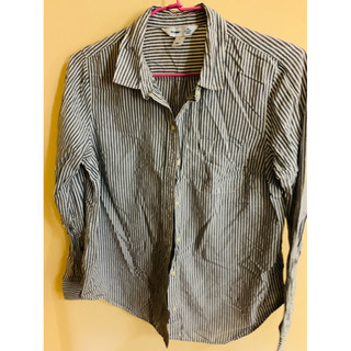 二手8成新 OLD NAVY Uniqlo 長袖襯衫 條紋襯衫