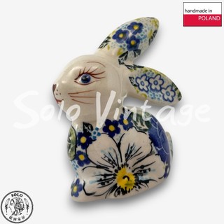【SOLO歐洲家居】波蘭製 Vena 波蘭陶 10cm 兔子擺飾 蝴蝶花園系列 居家裝飾 生日禮物 復活節