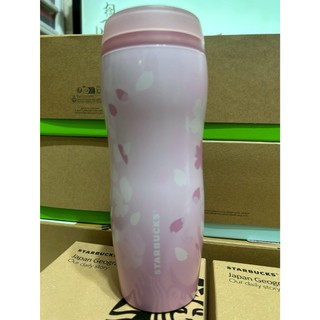 *現貨速出*星巴克Starbucks日本限定~櫻花系列櫻花飛舞粉色不鏽鋼隨行杯355ML