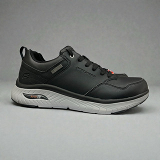 【哈林體育】 skechers 205347BLK 寬楦 健走鞋 皮鞋 健走久站 防水鞋 足弓支撐款 減壓緩衝