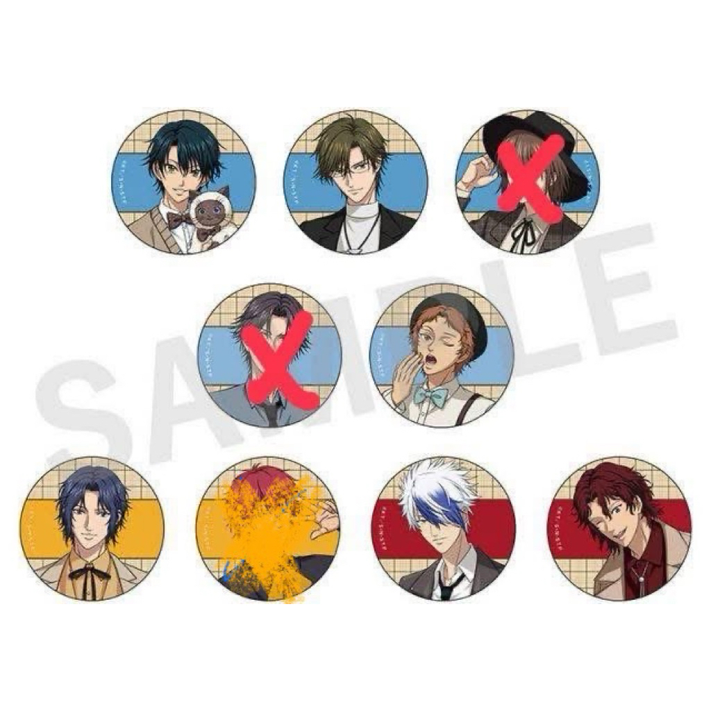 （現貨/全新未拆）網球王子 新網球王子 植物立牌 橫濱太空世界 跡部立牌  CD封面立牌 徽章 越知月光 不二周助