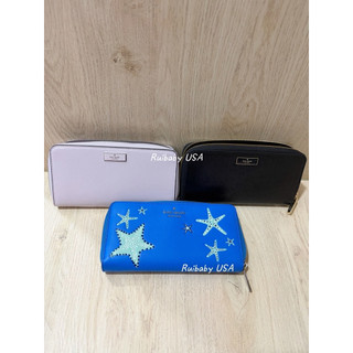 免運✨台灣現貨✨美國🇺🇸 Kate Spade 新款 BRIDGE 拉鍊 長夾 KS 真皮 牛皮 皮夾 多卡層 零錢袋