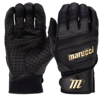 尺寸 L 號, Marucci 2022 Pittards® Reserve 打擊手套 黑色 羊皮掌心 一雙