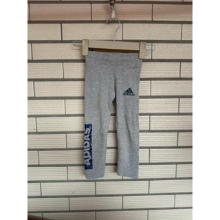 愛迪達adidas女童薄長褲女童長褲運動褲百搭灰白內搭褲褲子