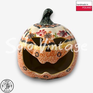 【SOLO歐洲家居】波蘭製 Vena 波蘭陶 14cm 南瓜造型擺飾 萬聖節 園藝 裝飾 擺飾 暖陽花園系列