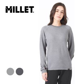 MILLET 女 WG WFL WOL CR 彈性羊毛保暖長袖上衣 2色-MIV01915