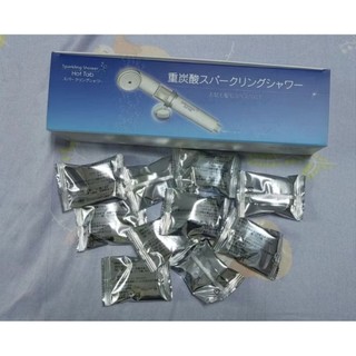 現貨蓮蓬頭一隻含碳酸錠10顆日本製HOT TAB碳酸浴重碳酸重炭酸碳酸泉HOTTAB碳酸錠
