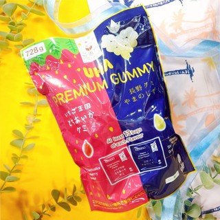優惠感 日本 UHA 味覺糖 日本草莓 + 麝香葡萄 草莓軟糖 葡萄軟糖 草莓糖 葡萄糖 軟糖 分享 大包裝 728公克