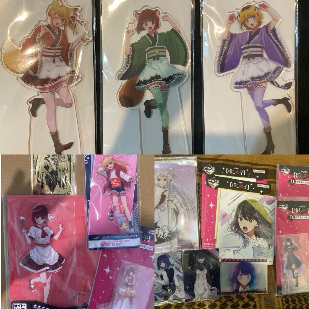 1/16新增📦 小資便宜全新雜貨 星野愛 露比 有馬佳奈 黑川茜 我推的孩子 相卡 立牌 明信片 杯墊一番賞