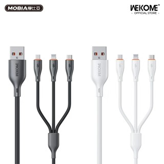 【快速出貨】WEKOME 66W 三合一快充線 USB轉TypeC/Lightning/Micro 1.2M 正版公司貨