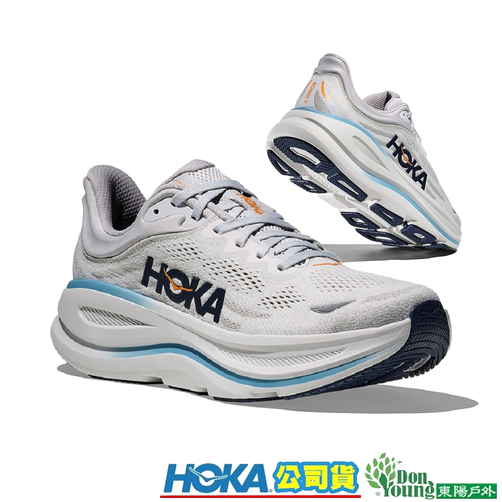 【HOKA 】男 Bondi 9 正常楦 緩震/潮流路跑鞋 星塵灰/宇宙灰 HO1162011SSTC