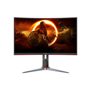 (9成新)AOC C27G2Z 27型曲面電競顯示器 螢幕 (27型/FHD/HDR/240Hz/0.5ms/VA)