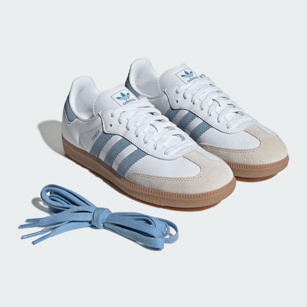 Adidas Original  Samba 寶寶藍 水藍色 女鞋 JS1391