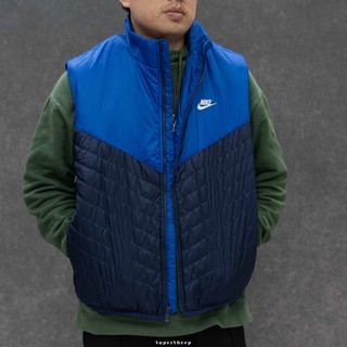 Nike Therma-Fit 輕量 羽絨 背心 Logo 男款 藍色 FB8202-410