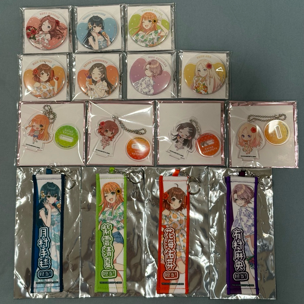 學園偶像大師 学マス  甜點天堂合作 徽章 迷你立牌 吊飾（花海咲季/月村手毬/紫雲清夏/佑芽/倉本千奈/有村麻央/星南