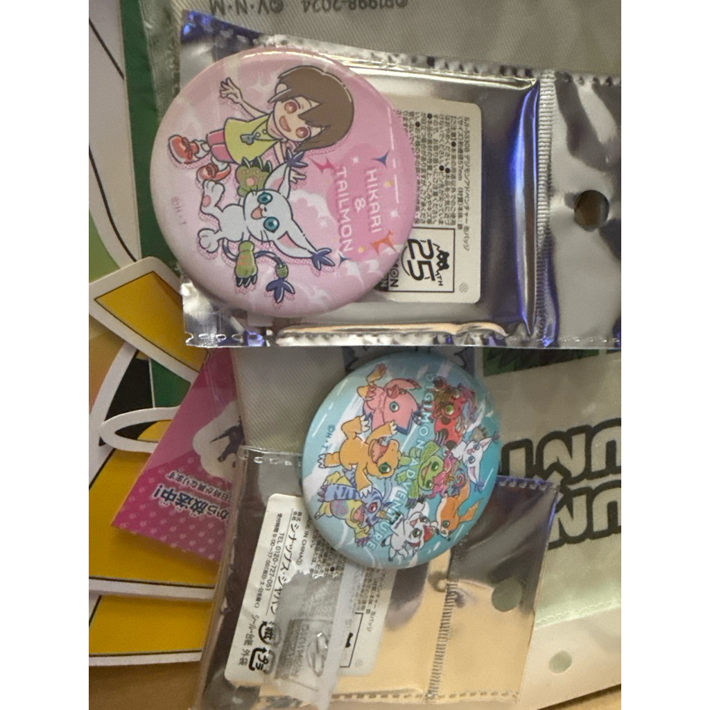 數碼寶貝徽章 數碼寶貝25週年 數碼寶貝盲和特別款 數碼寶貝￼隱藏版