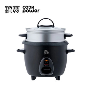 鍋寶COOK POWR 多功能電子鍋3人份(附蒸籠+蒸架)黑色 RCO-3007BA