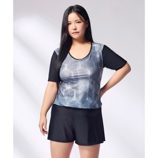 SUMMERLOVE 夏之戀大女短袖長版三件式泳衣S25702(大尺碼)