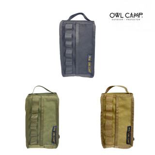 【OWL CAMP】戰術型紙巾盒 黑色/沙色/軍綠色 魔鬼氈快拆 收納袋 戰術織帶 露營 衛生紙