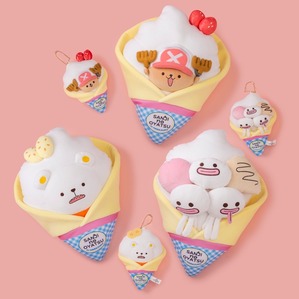 宏敢市集 日版 東映限定 航海王 海賊王 SANJI no OYATSU 可麗餅 大玩偶 抱枕 佩羅娜幽靈 喬巴 貝波